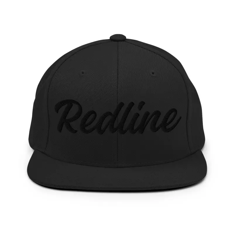 Black on Red cap