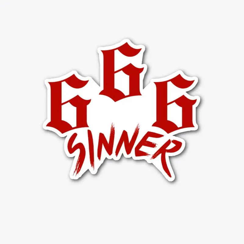 666 SINNER IN RED