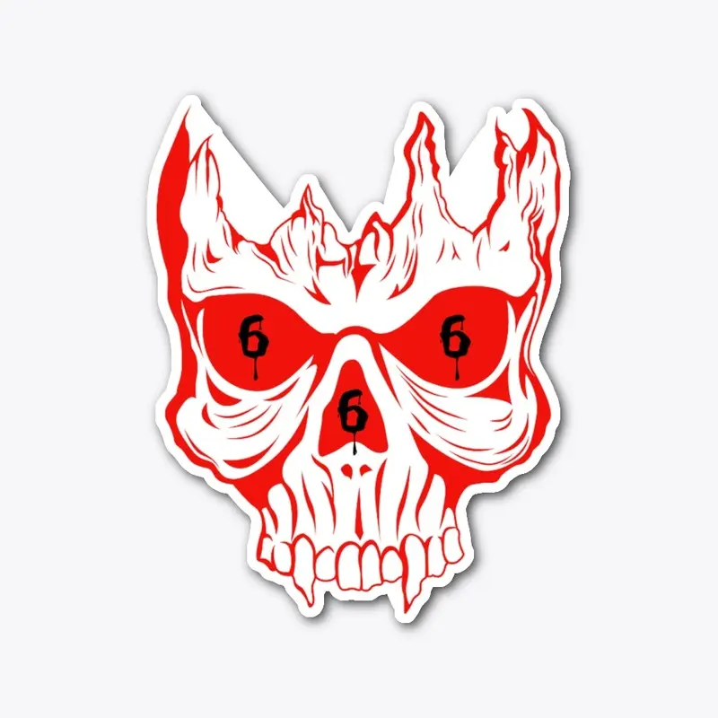 666 Ghost Skull